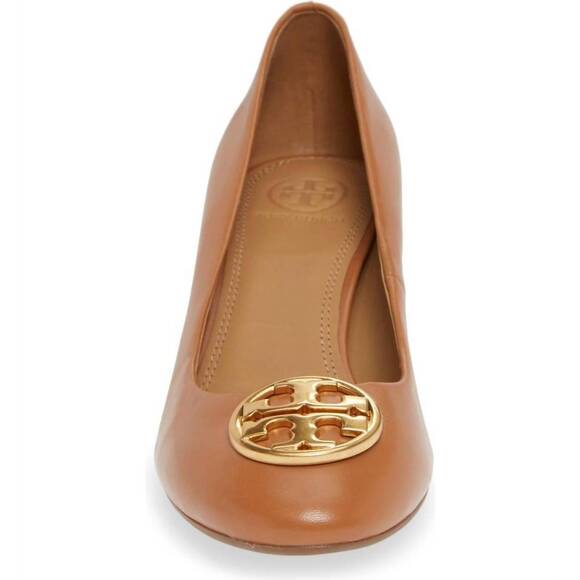 NEW TORY BURCH women's chelsea nappa pumps in brown leather - Picture 8 of 8